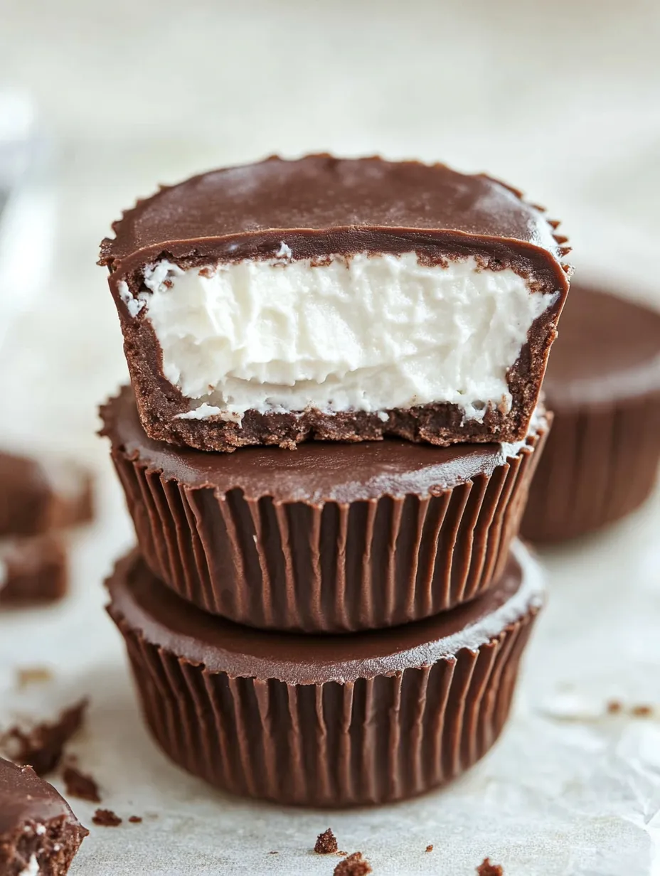 A chocolate cupcake with white frosting.