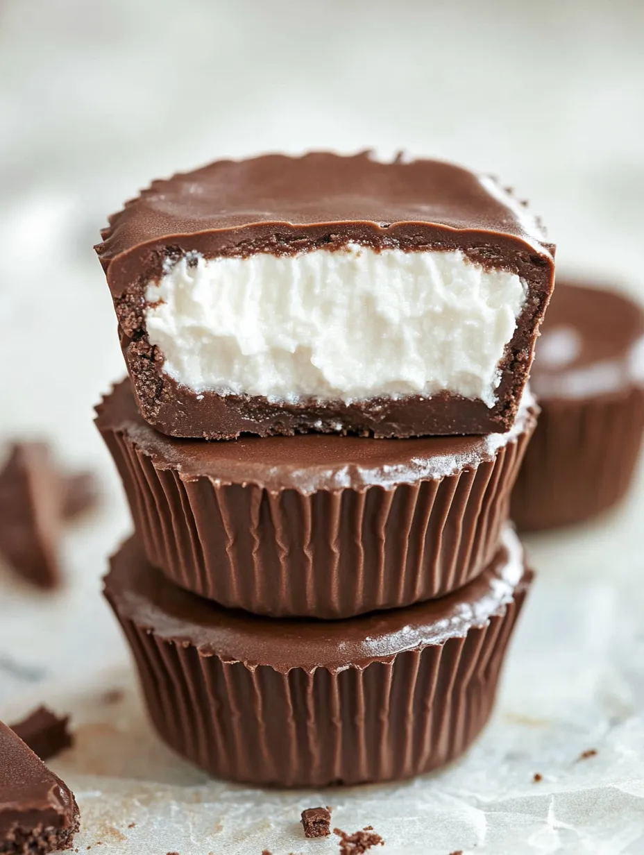 A chocolate cupcake with white frosting.