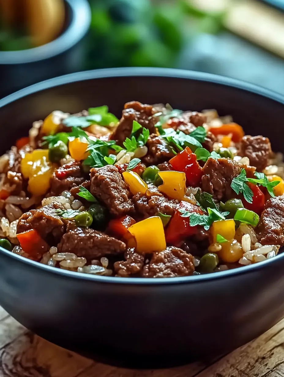 A bowl of beef and vegetables.