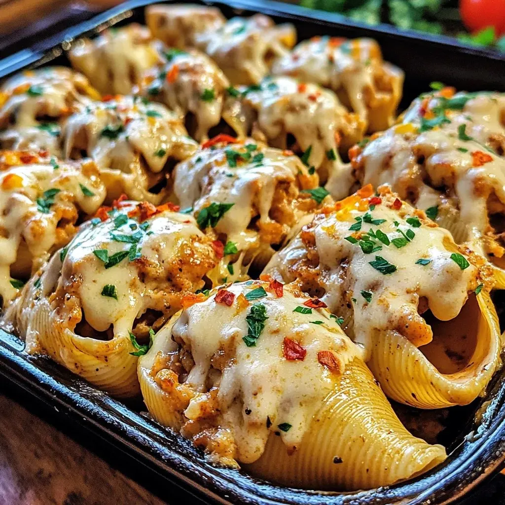 A tray of food with cheese and tomatoes.