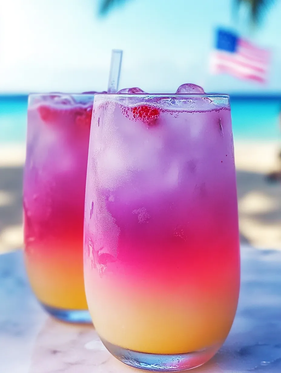 Two glasses of pink drink with straws.