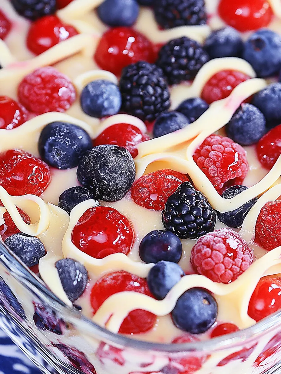 A bowl of fruit with berries and blueberries.