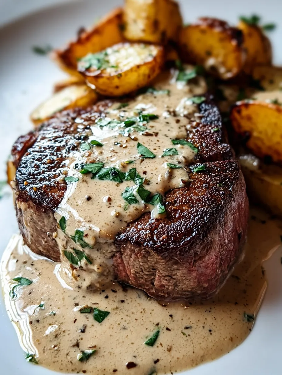 A piece of meat with gravy on it.