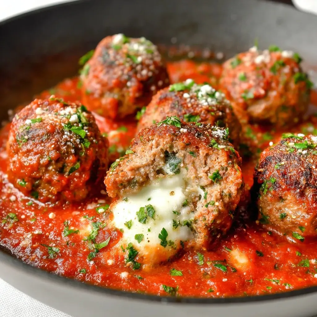 A bowl of meatballs with sauce.