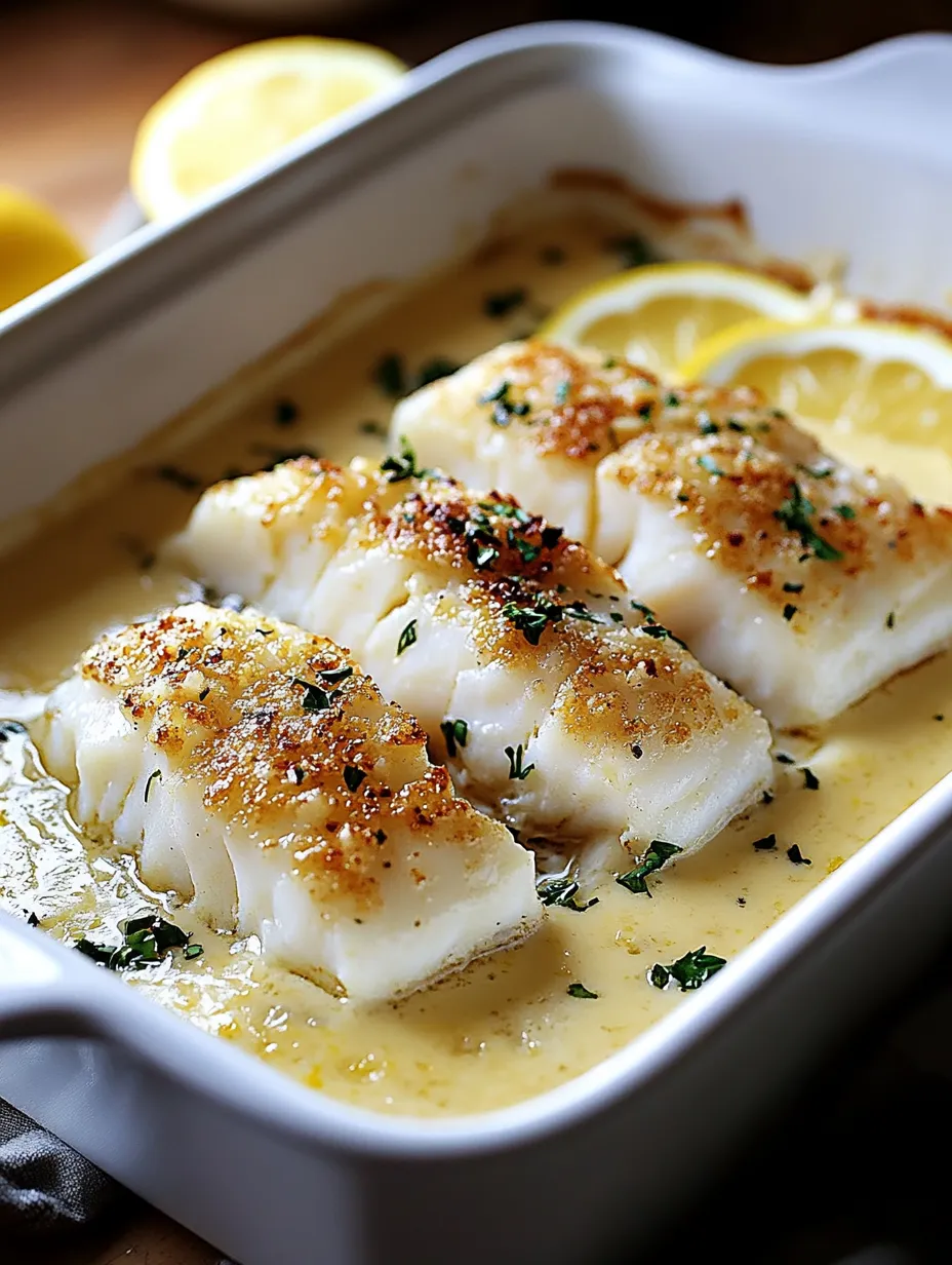 A white bowl filled with fish and lemon slices.