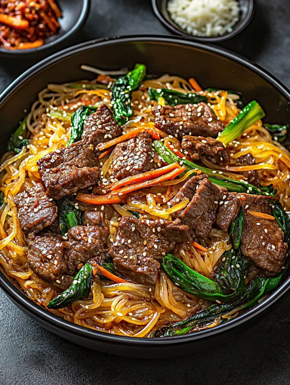 A bowl of noodles with meat and vegetables.