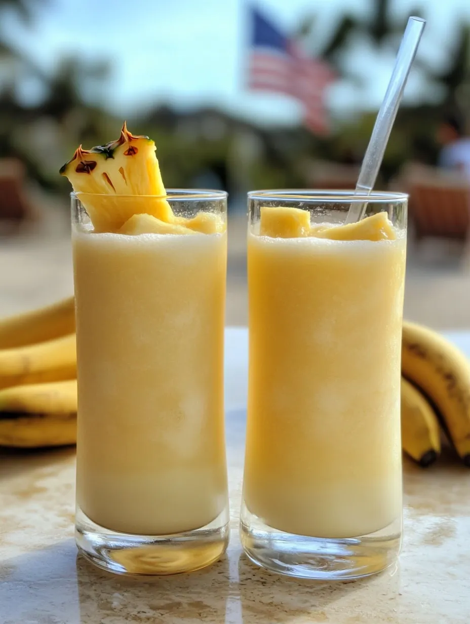 Two glasses of pineapple juice.