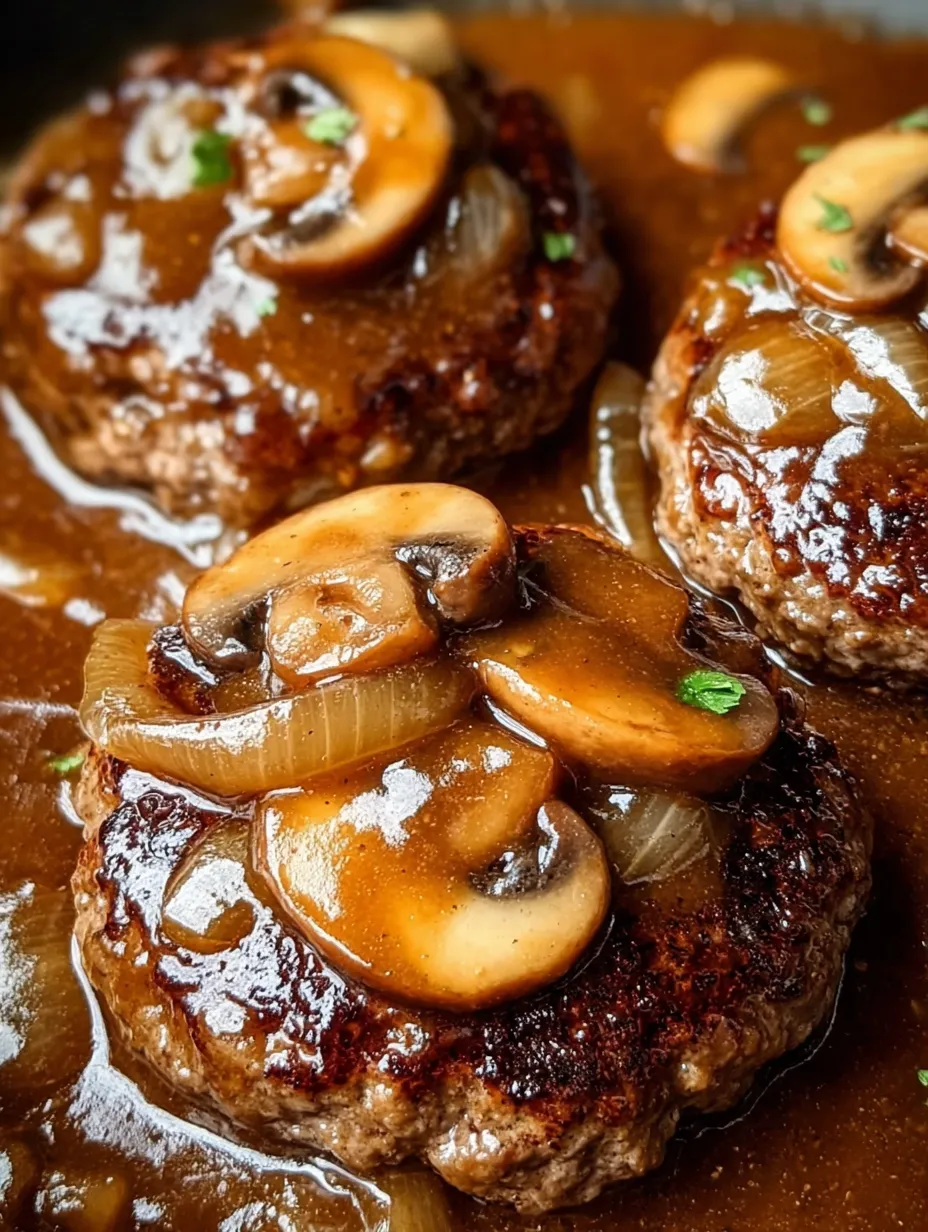 Meat with mushrooms and onions.