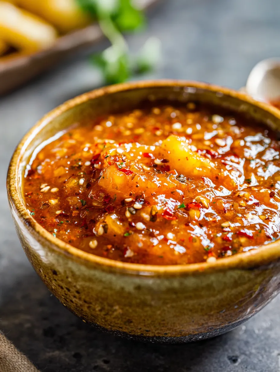 A bowl of soup with spices.