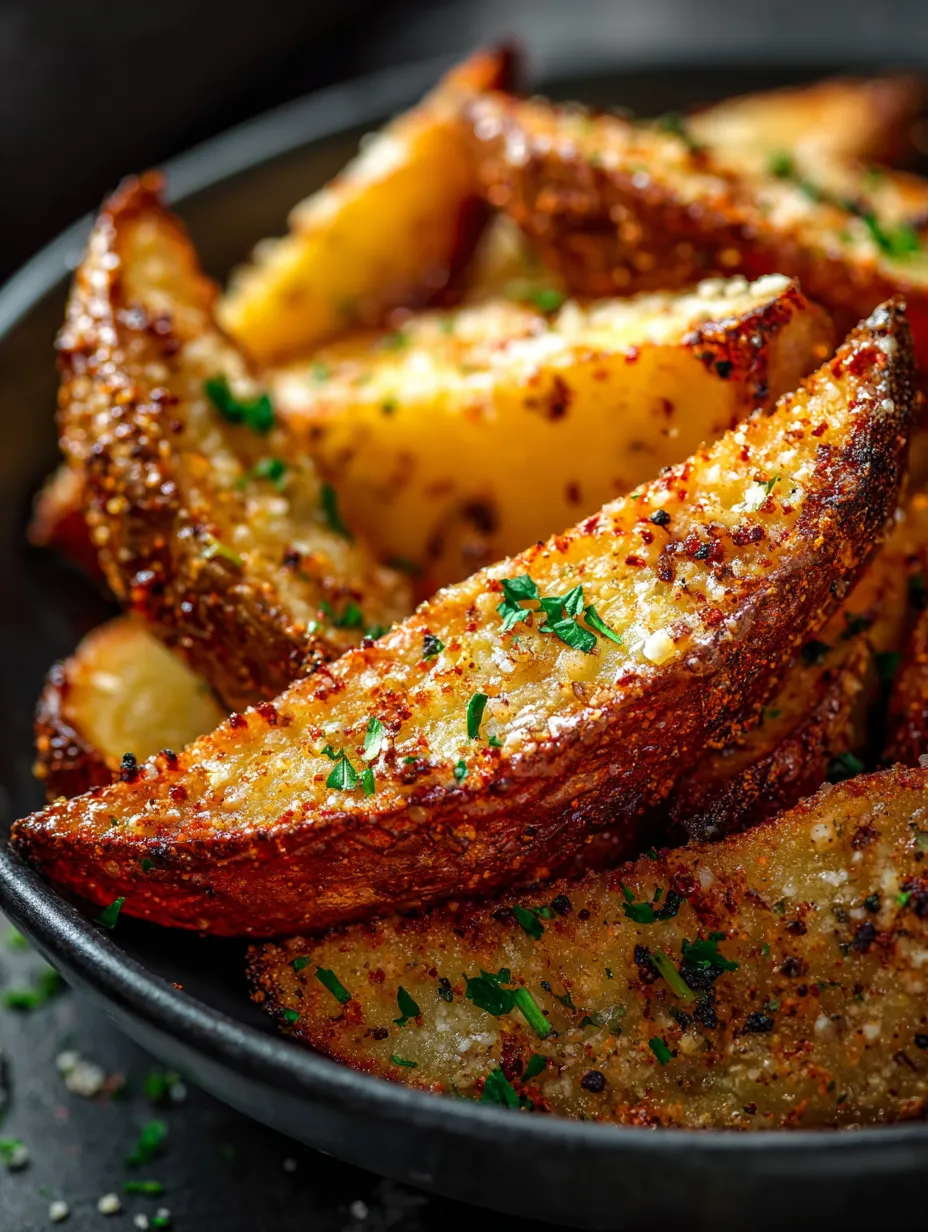 A bowl of fries with parsley.