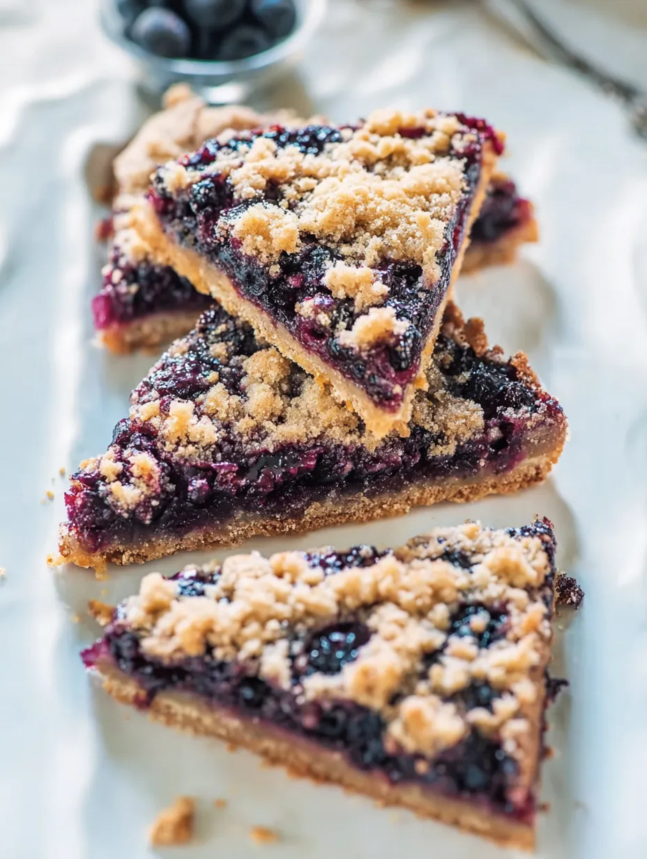 A slice of blueberry pie on a plate.