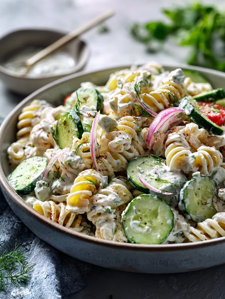 A bowl of pasta with vegetables.