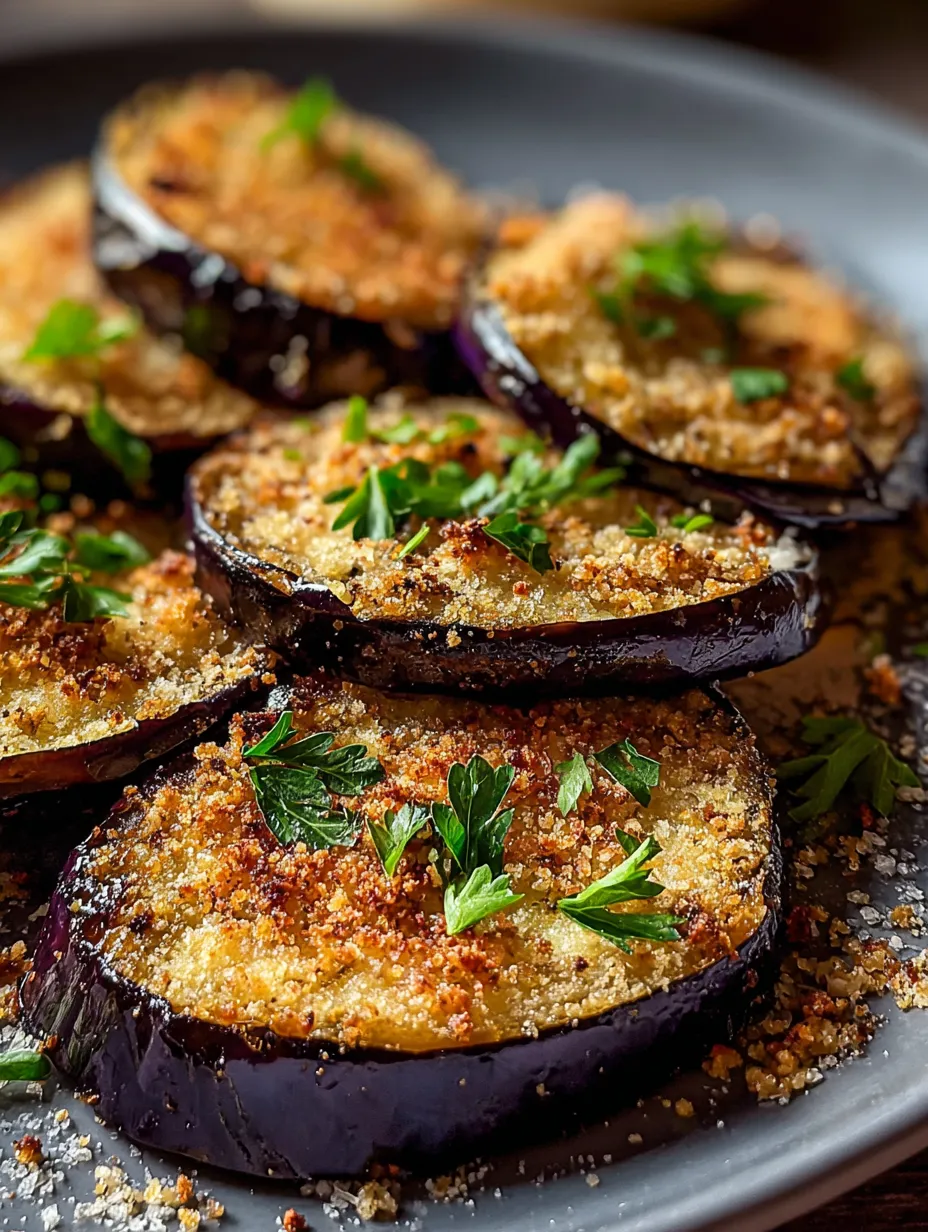 A plate of food with a purple eggplant.