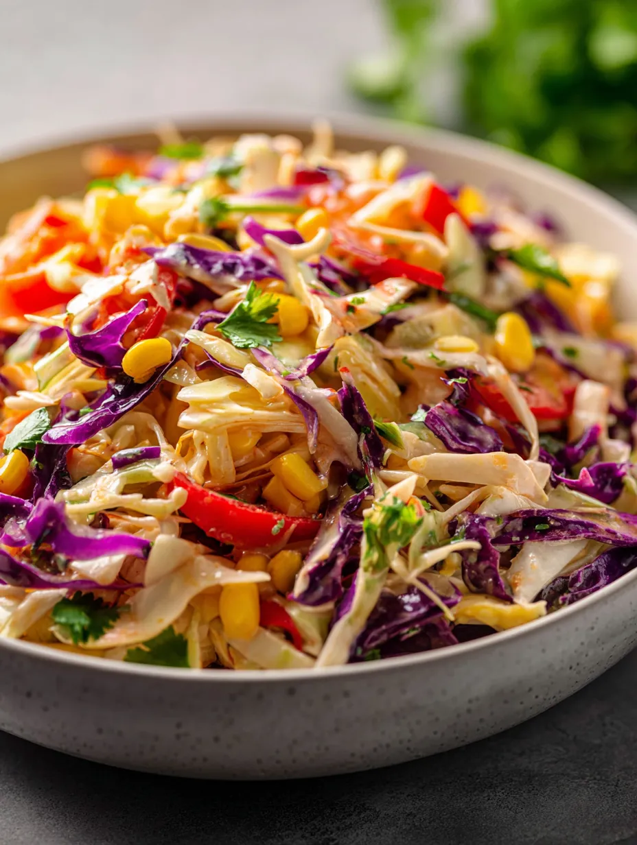 A bowl of salad with various vegetables.