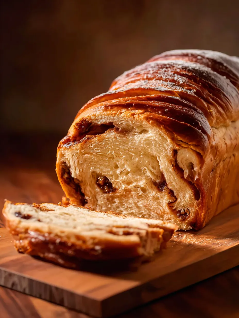 A loaf of bread with sugar on top.