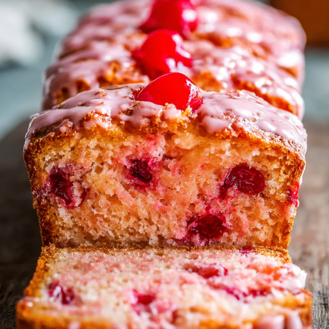 A slice of cake with a cherry on top.