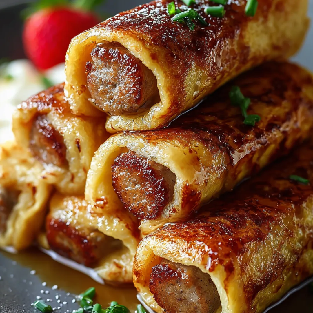 A plate of sausage wrapped in dough.