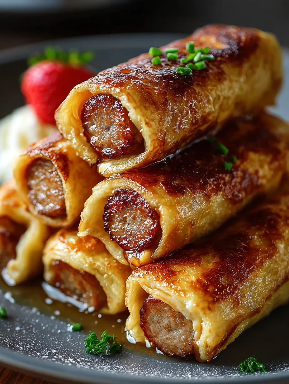 A plate of sausage wrapped in dough.