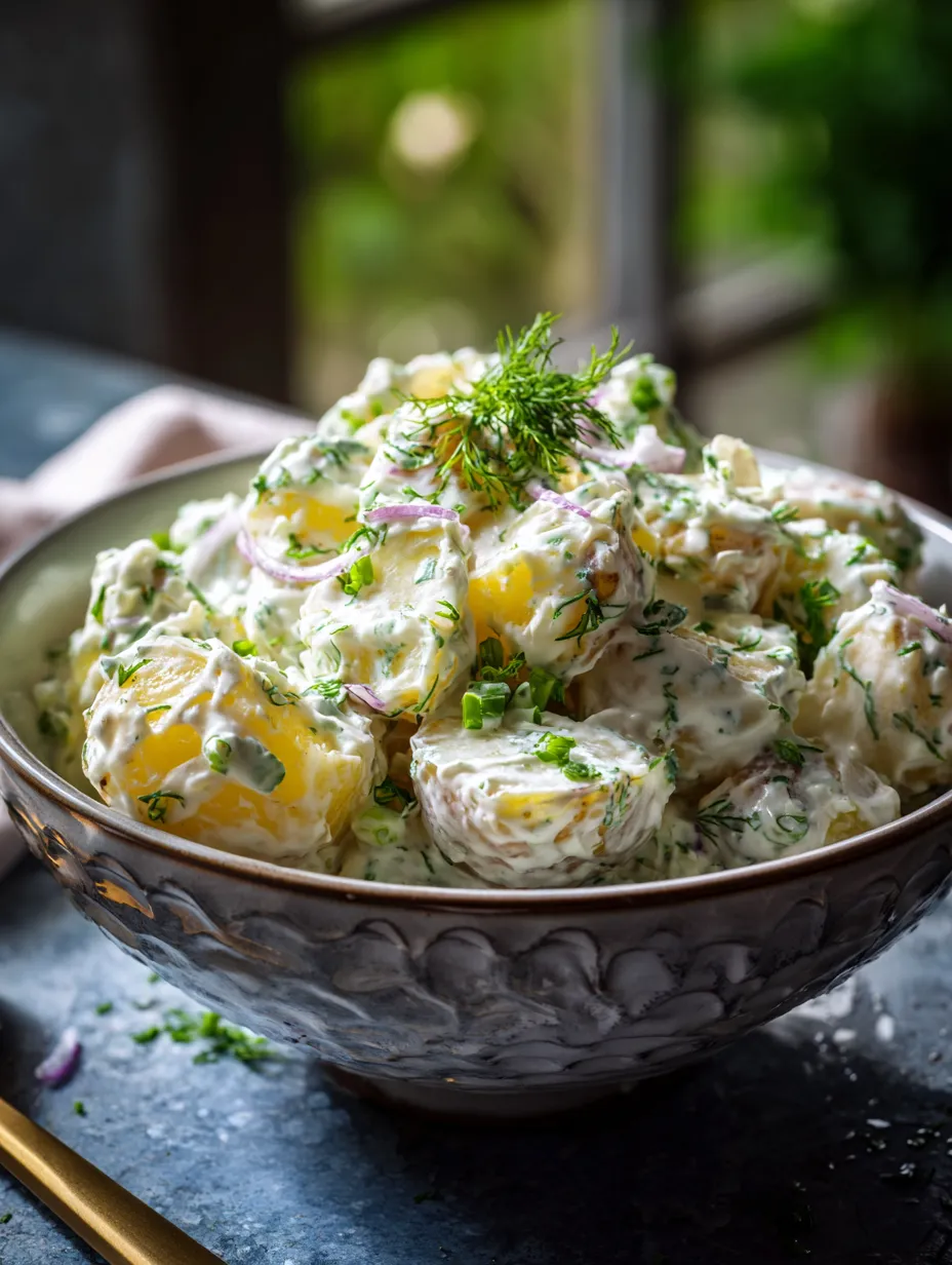 A bowl of food with a green topping.