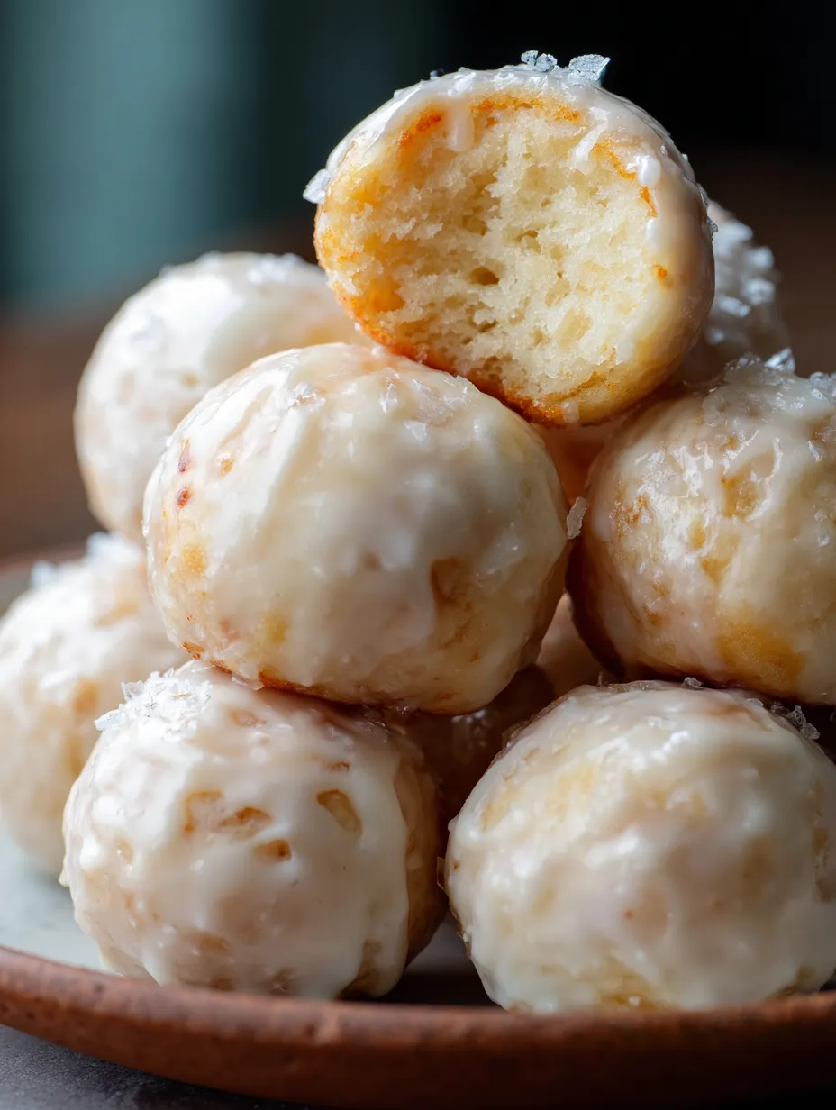 A stack of donuts with a bite taken out of one.