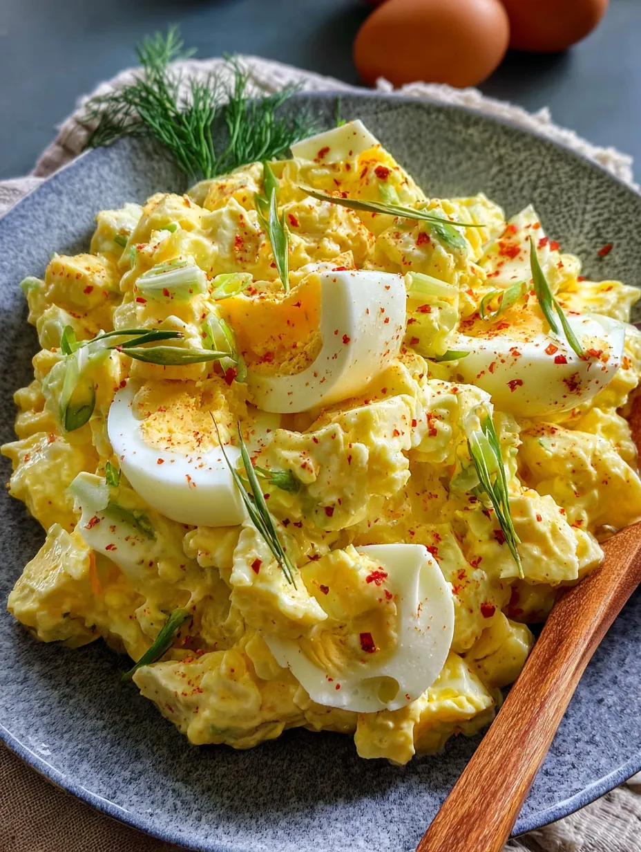 A bowl of food with eggs and vegetables.