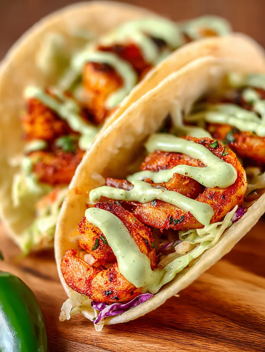 Two tacos with sauce and meat.