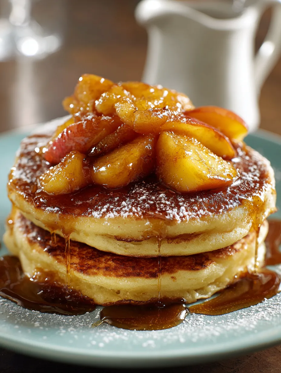 A stack of pancakes with syrup on top.