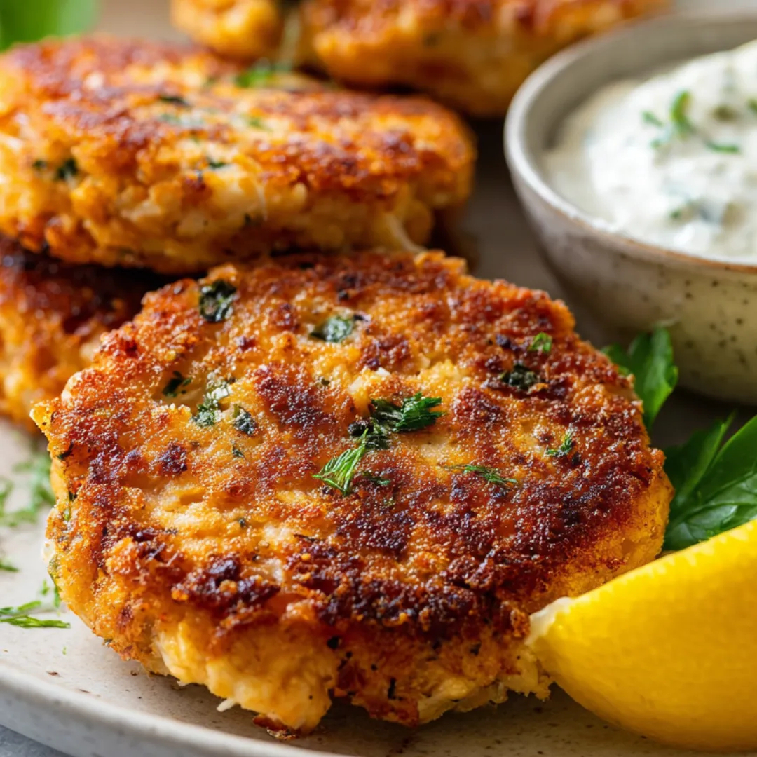 A plate of food with a lemon wedge on it.
