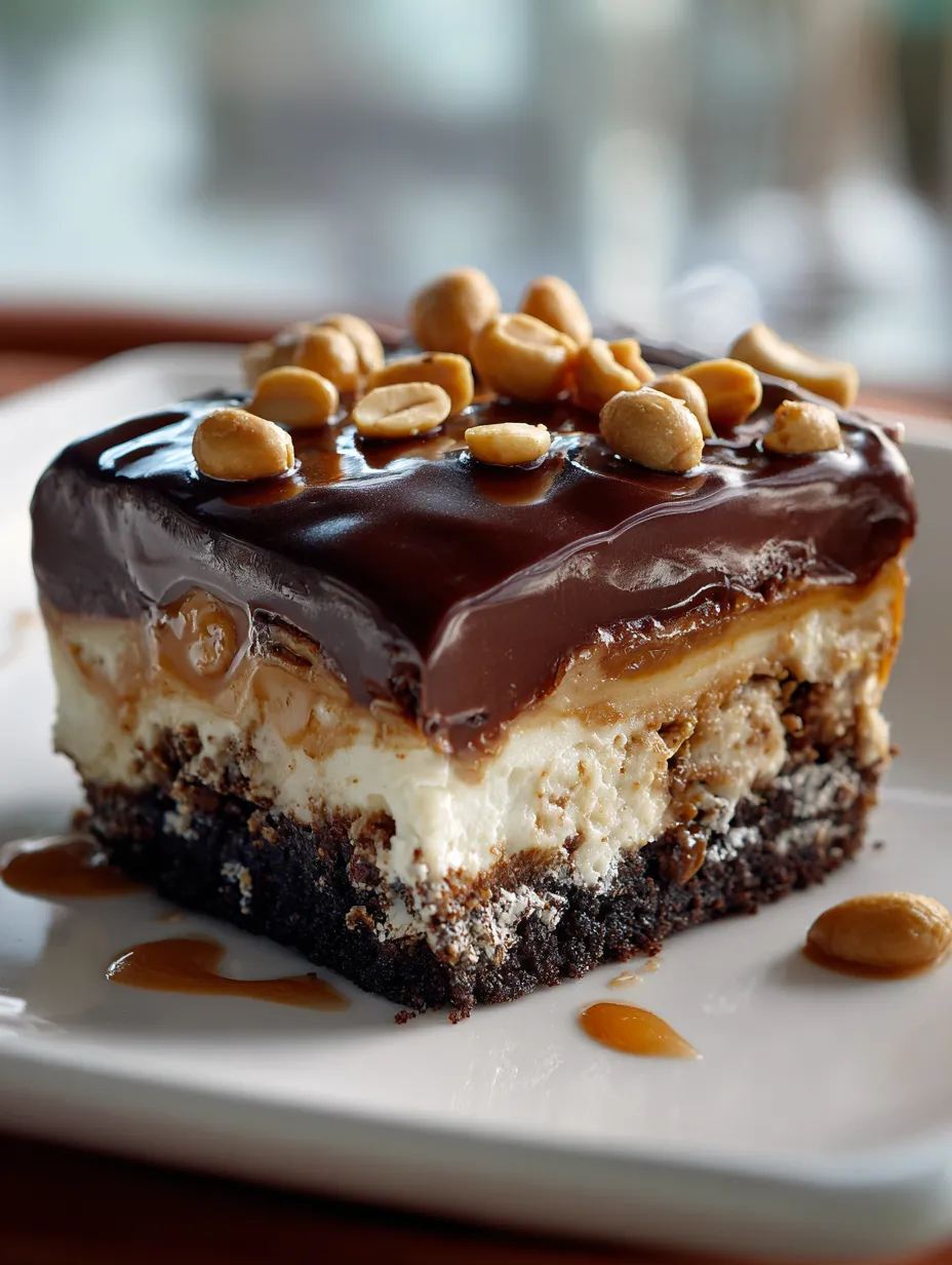 A slice of chocolate cake with nuts on top.