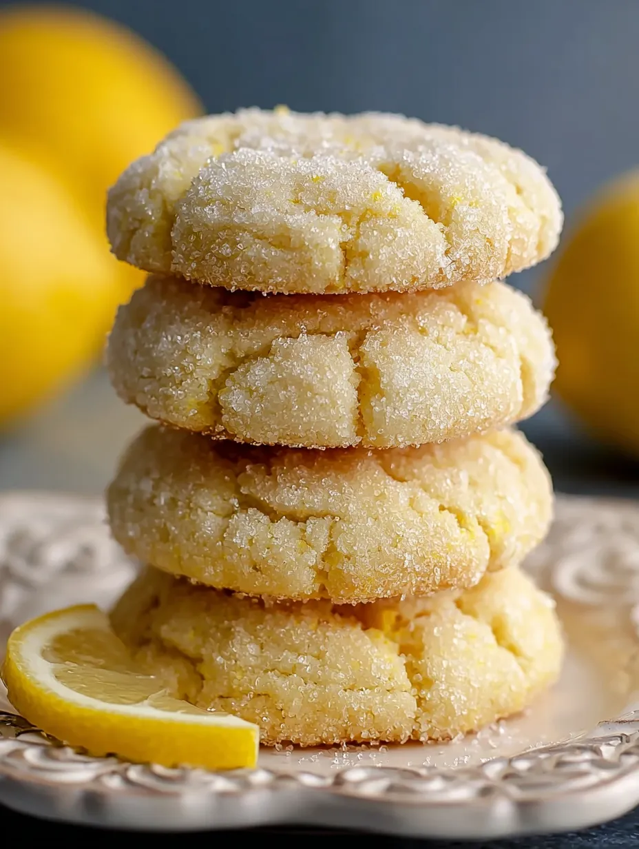 A yummy stack of cookies with lemon zest on top.