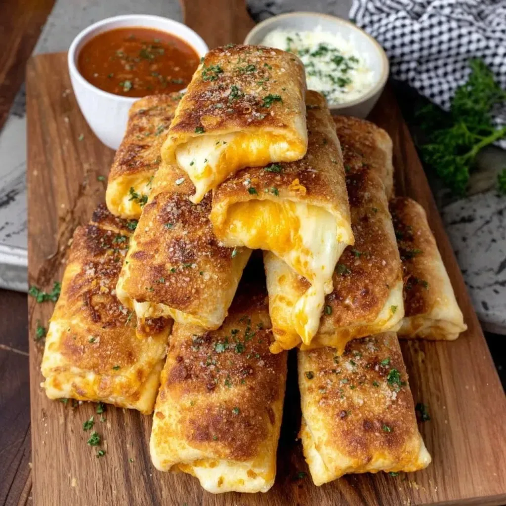 A plate of food with a bowl of sauce.