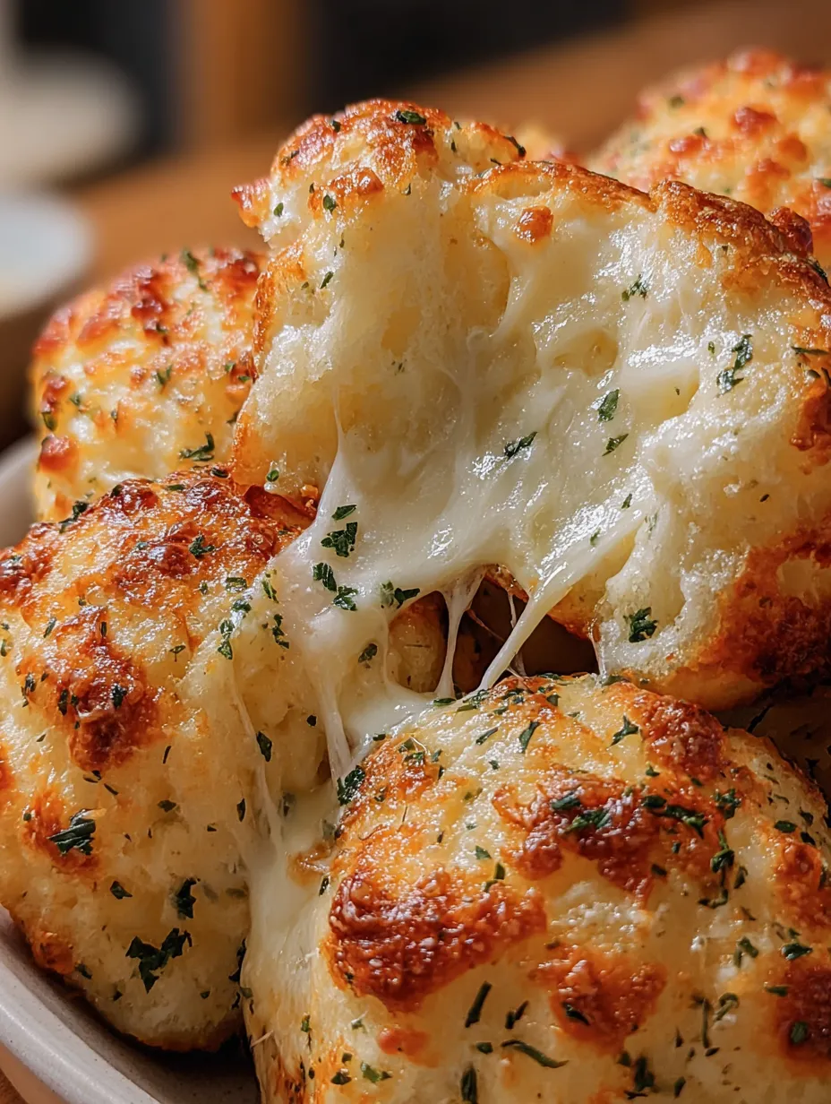 A bowl of cheese stuffed bread.