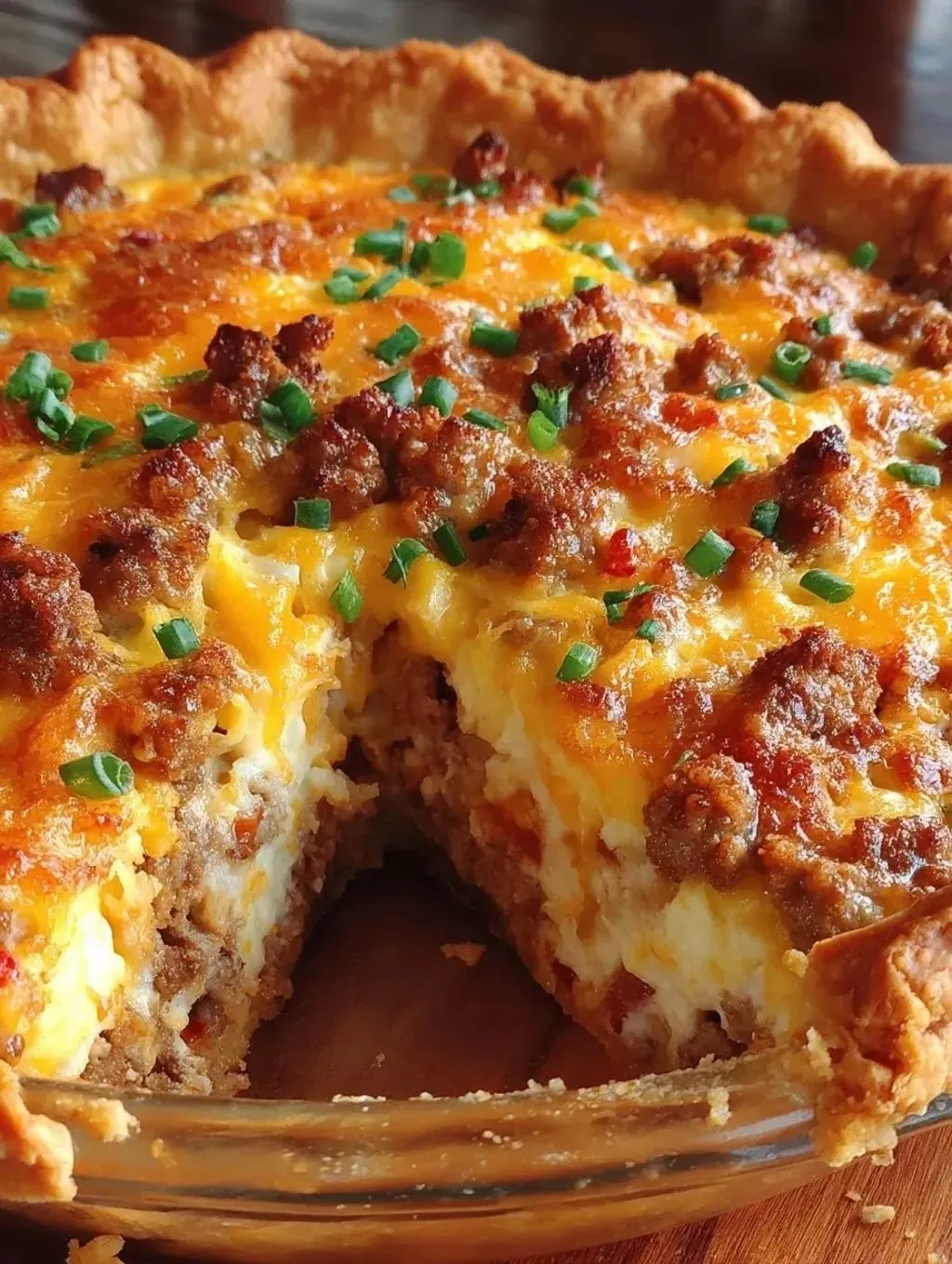 A slice of pizza with cheese and sausage.