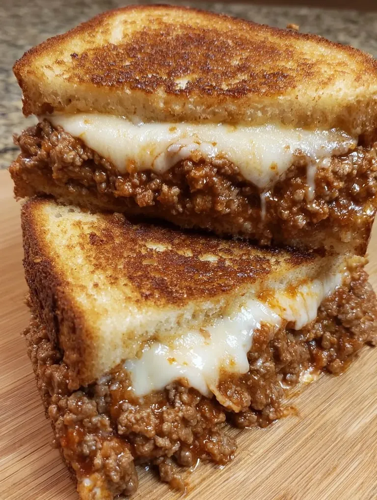 A stack of grilled cheese sandwiches.