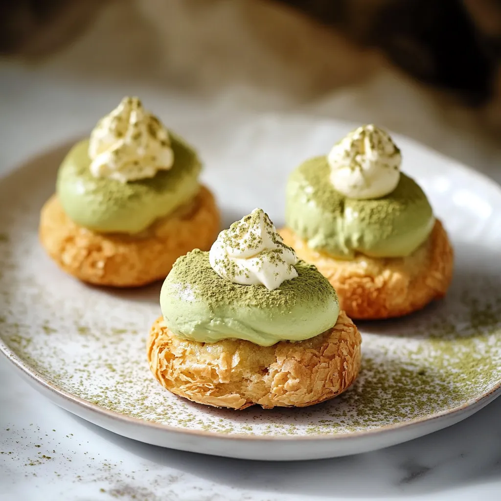 Matcha Cream Puffs