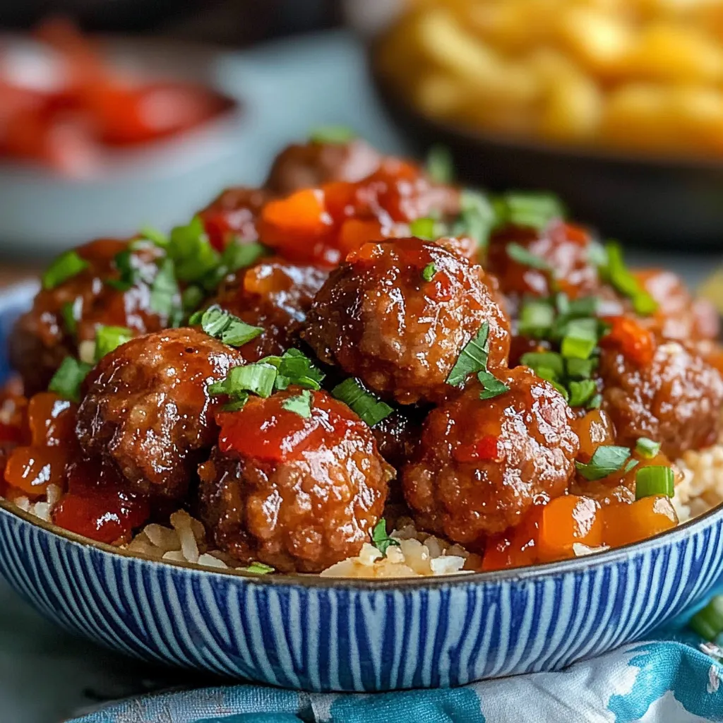 Sweet and Sour Meatballs