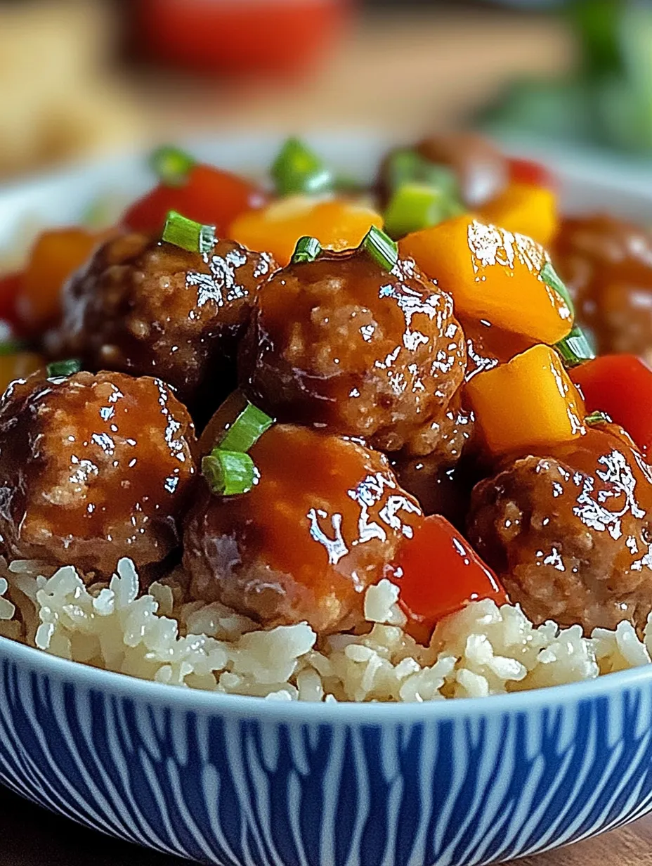 Sweet and Sour Meatballs Recipe