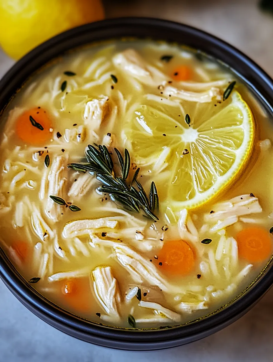 The Best Greek Lemon Chicken Soup