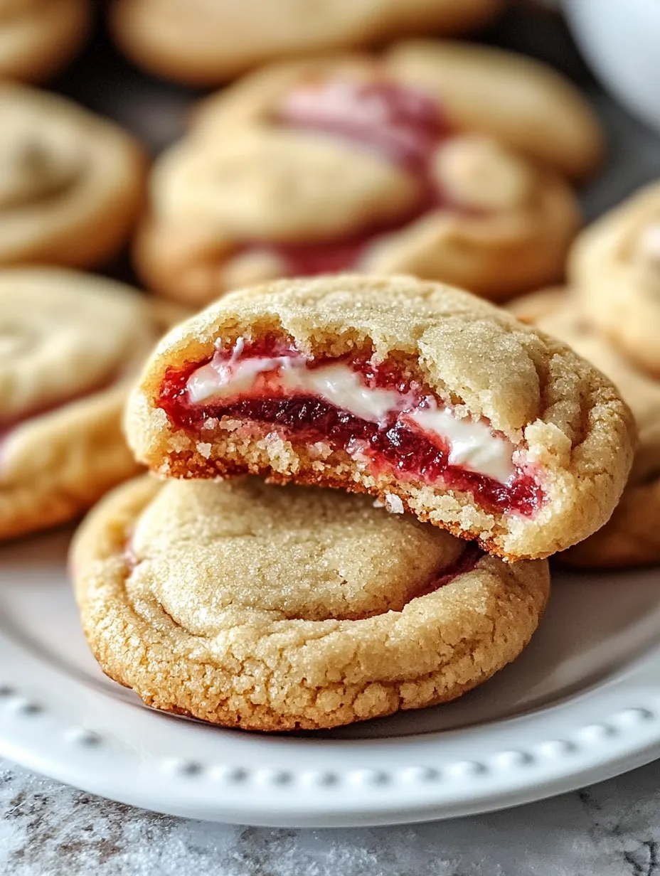 Strawberry Cheesecake Stuffed Cookies Recipe