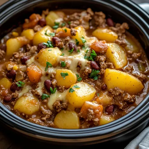 Slow Cooker Cowboy Casserole