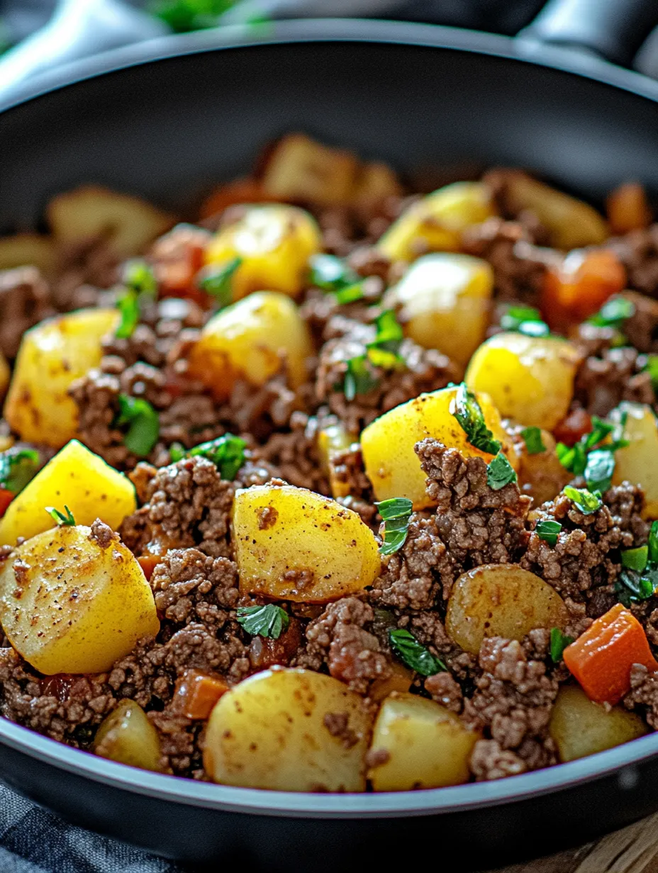 Easy Ground Beef and Potatoes