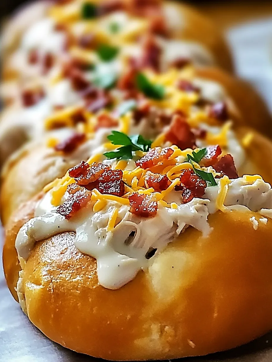 Easy Chicken Bacon Ranch Stuffed Bread