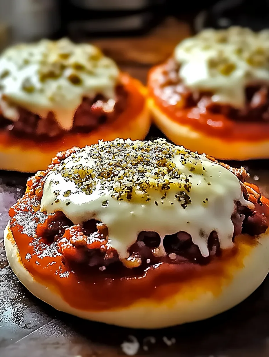 Cheesy Italian Pizza Burgers Recipe