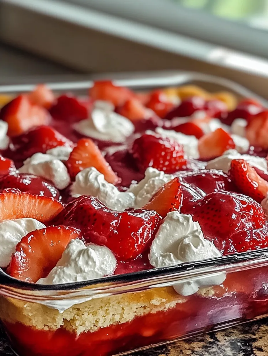 Easy Strawberry Cheesecake Dump Cake