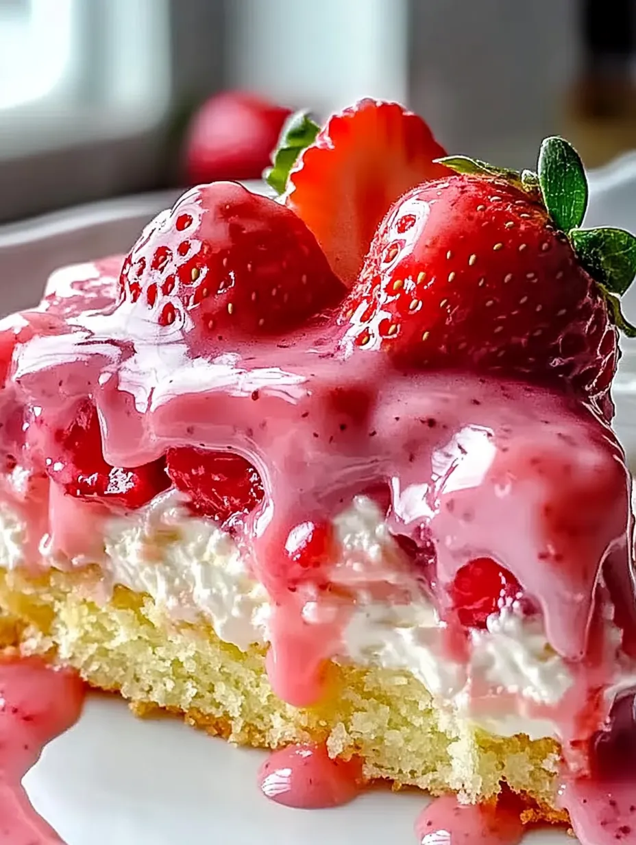 Strawberry Earthquake Cake Recipe