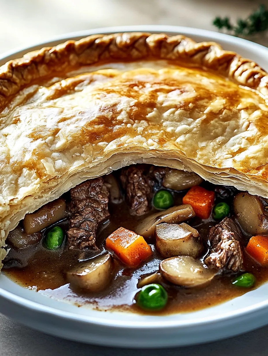 Easy Classic Beef and Mushroom Pie