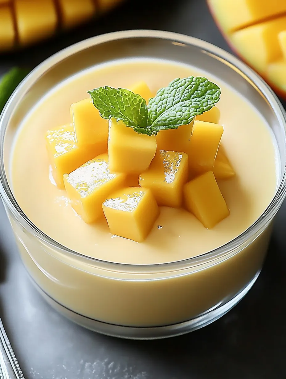 Easy Creamy Mango Mousse