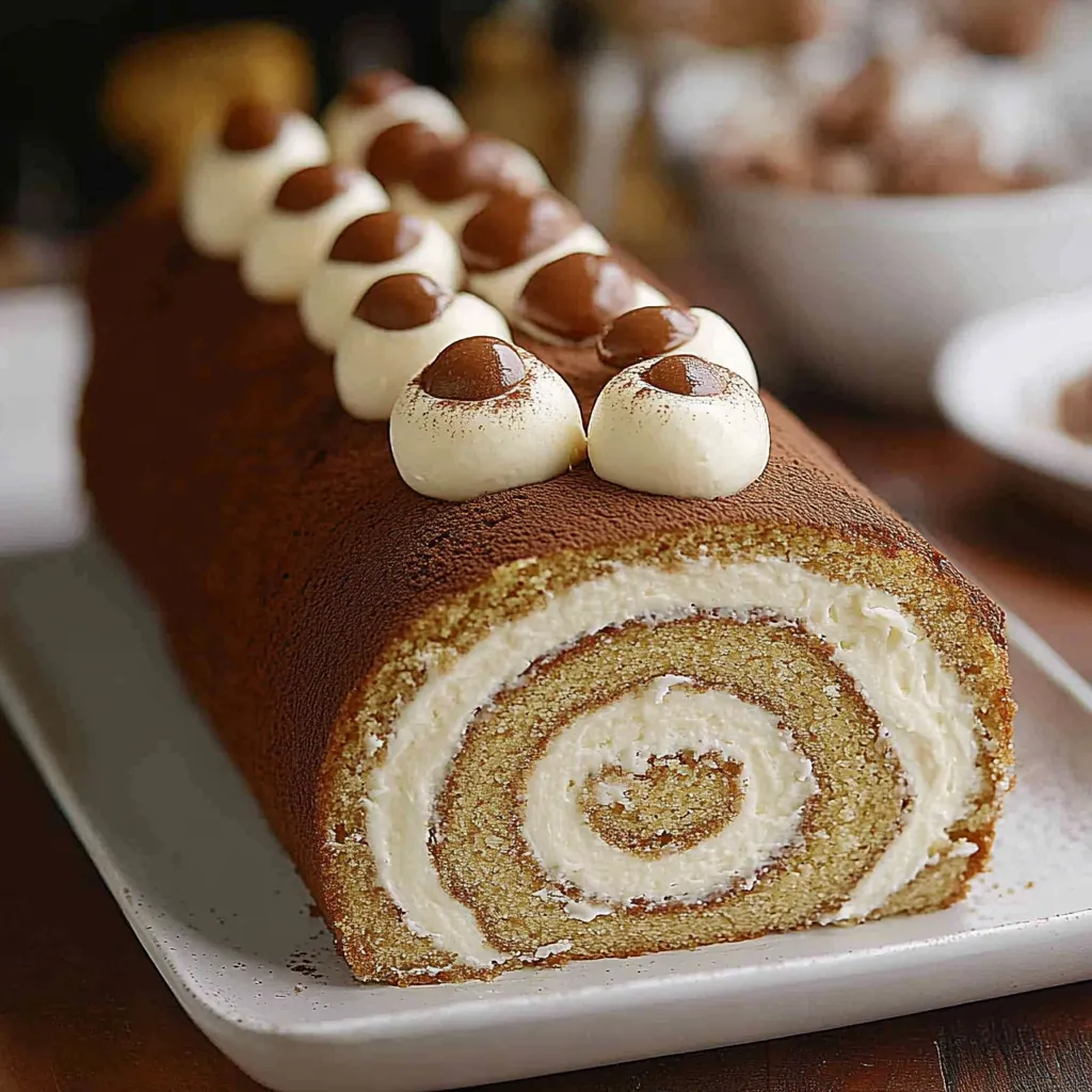 Coffee Cake Roll With Stabilized Kahlúa Whipped Cream