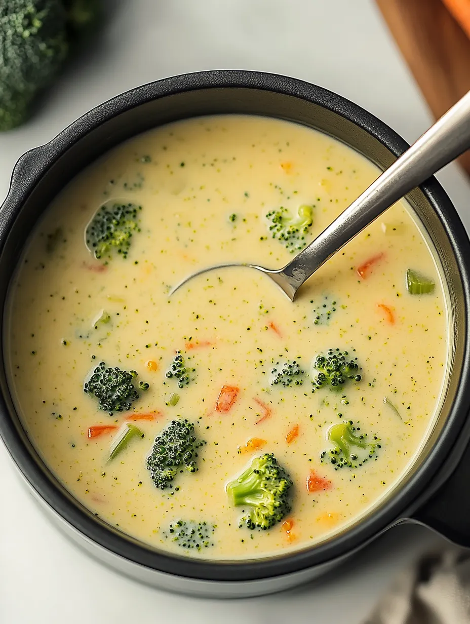 High Protein Broccoli Cheddar Soup Recipe