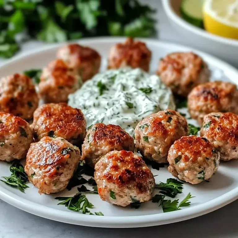 Healthy Greek Turkey Meatballs